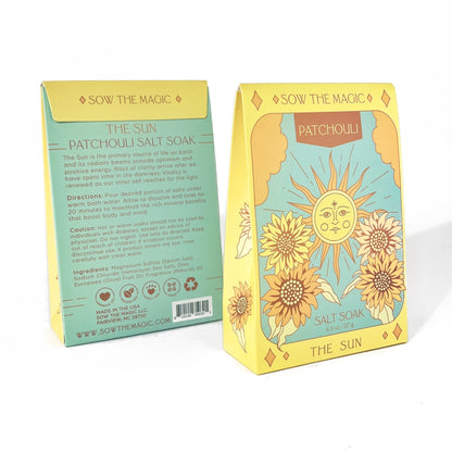 The Sun: Patchouli Bath Salt Soak by Sow the Magic