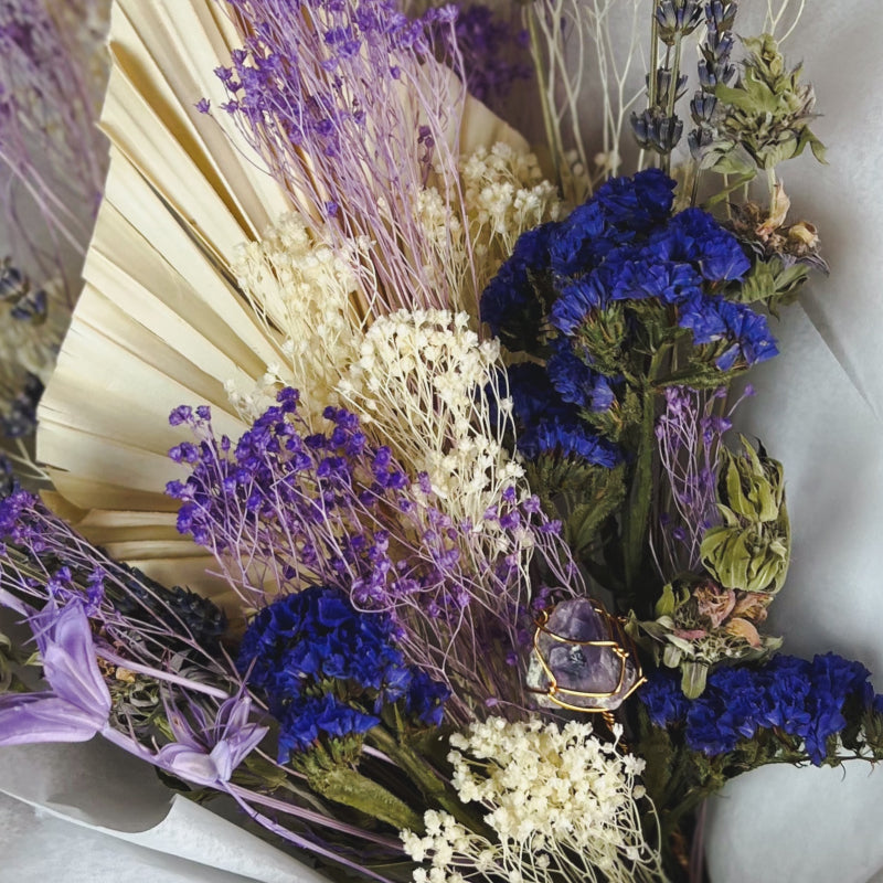 Amethyst: Crystalline Dried Bouquet