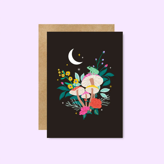 Greeting Card: Night Shrooms
