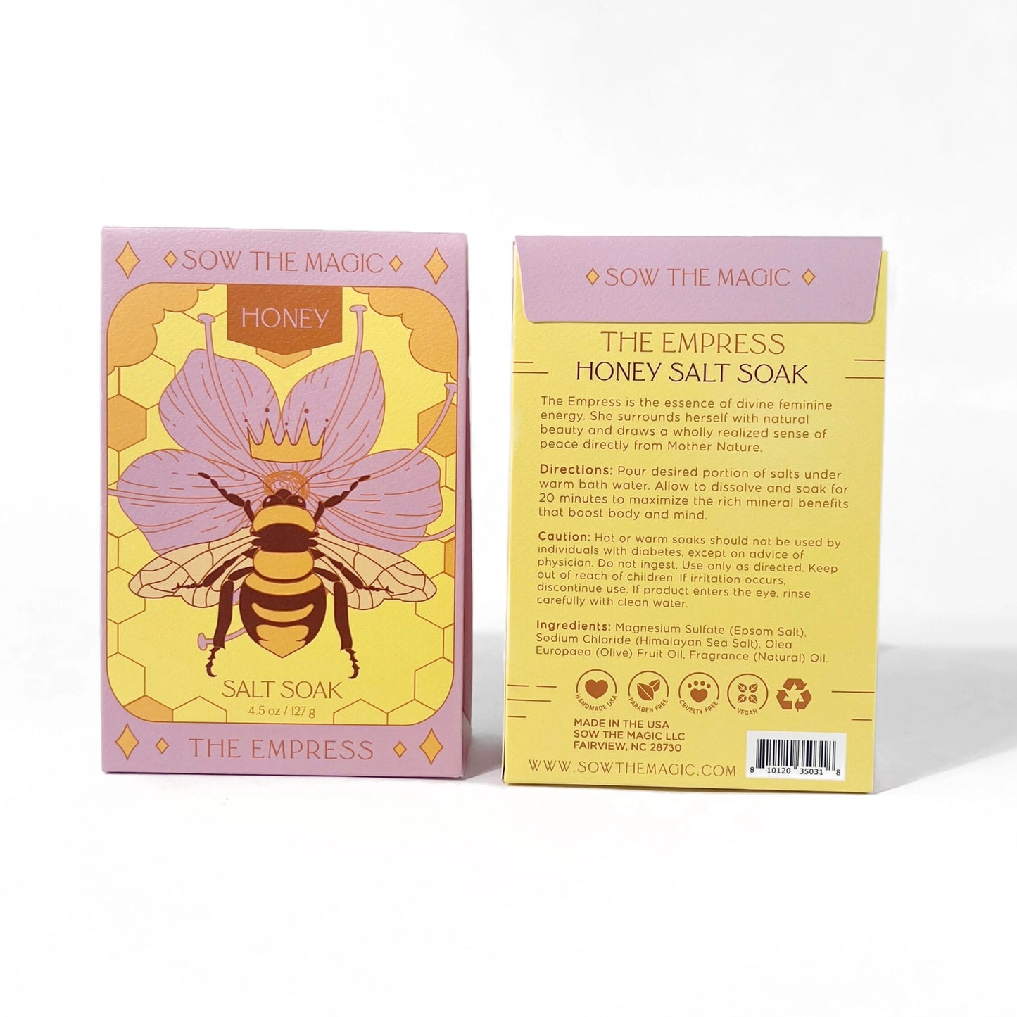 The Empress: Honey Bee Bath Salt Soak by Sow the Magic